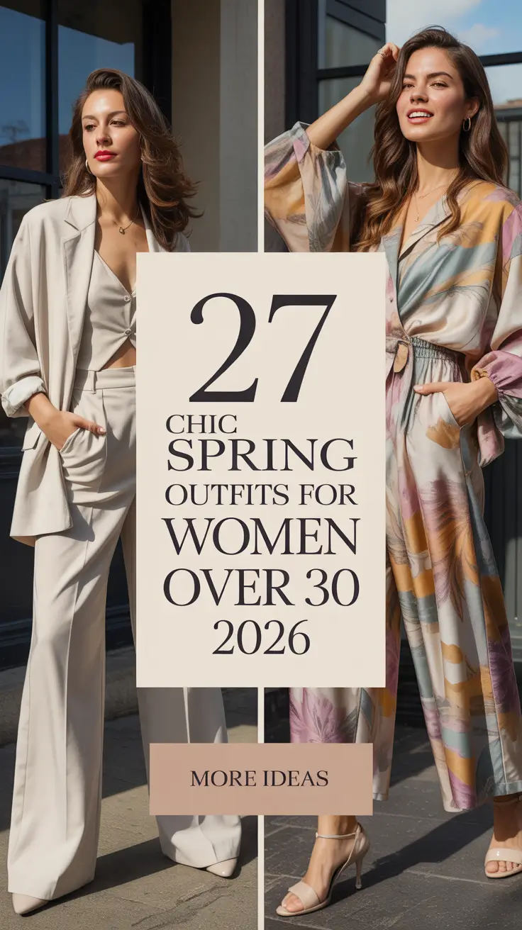 Chic Spring Outfits For Women Over 30 2026 That Feel Modern, Classy, and Effortlessly Cool