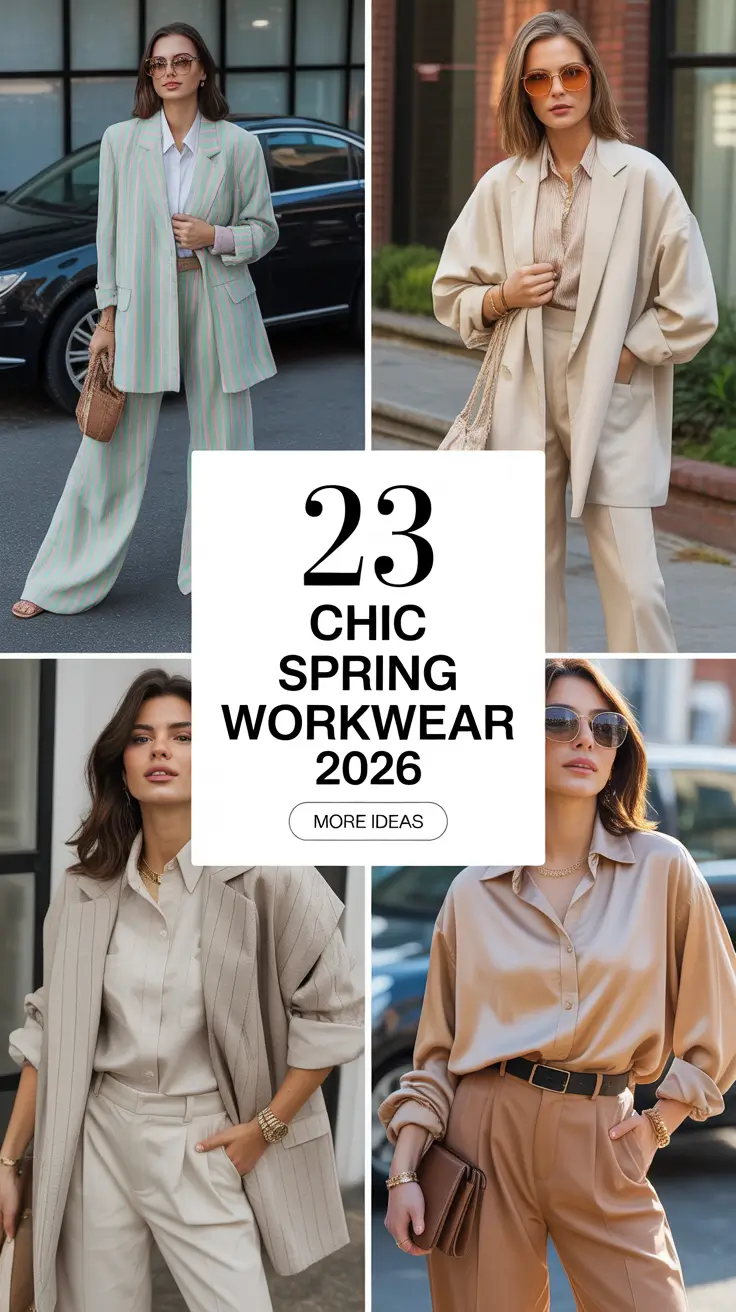 Chic Spring Workwear 2026 Ideas for Business Casual Women