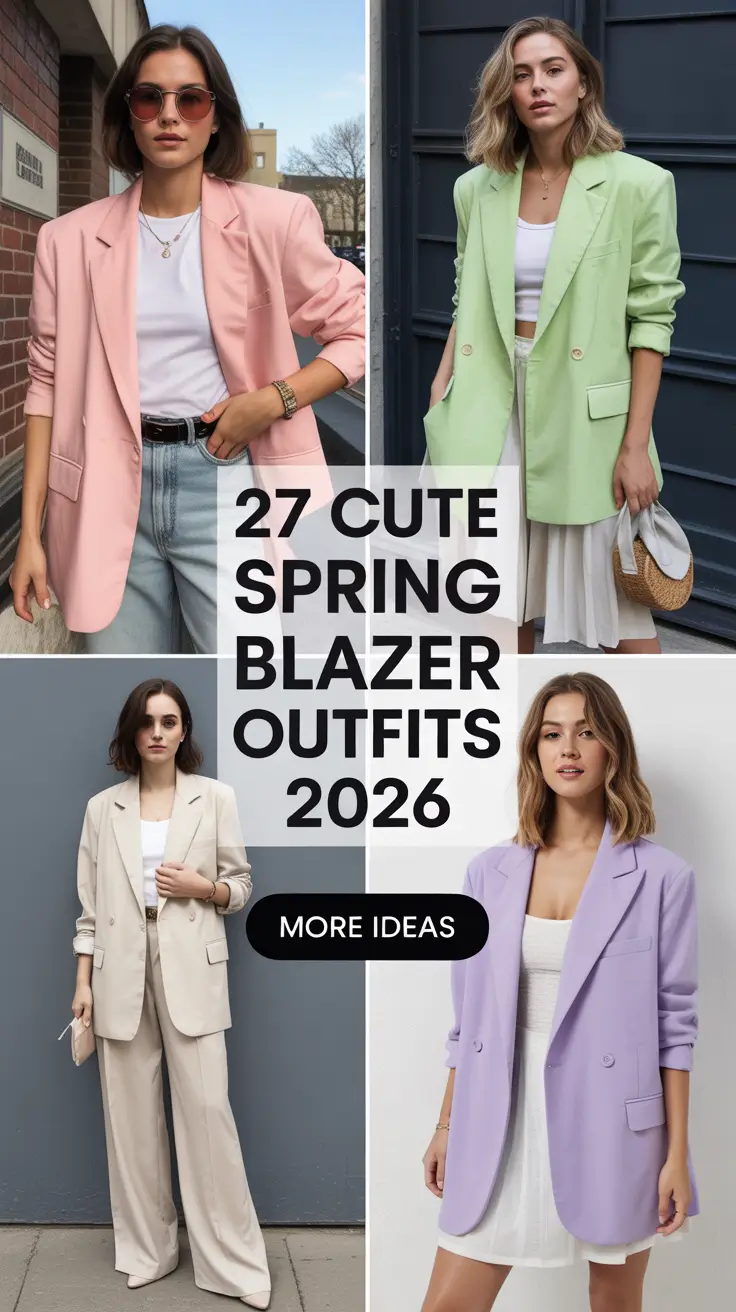 Cute Spring Blazer Outfits 2026 You’ll Want to Wear Everywhere
