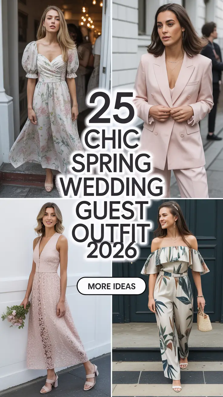 Chic Spring Wedding Guest Outfit 2026 - Classy Outfit Ideas for Every Dress Code