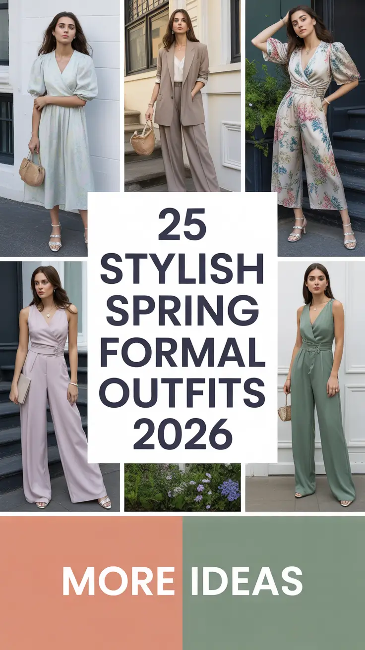 Stylish Spring Formal Outfits 2026 - Fresh Fancy Looks for Women