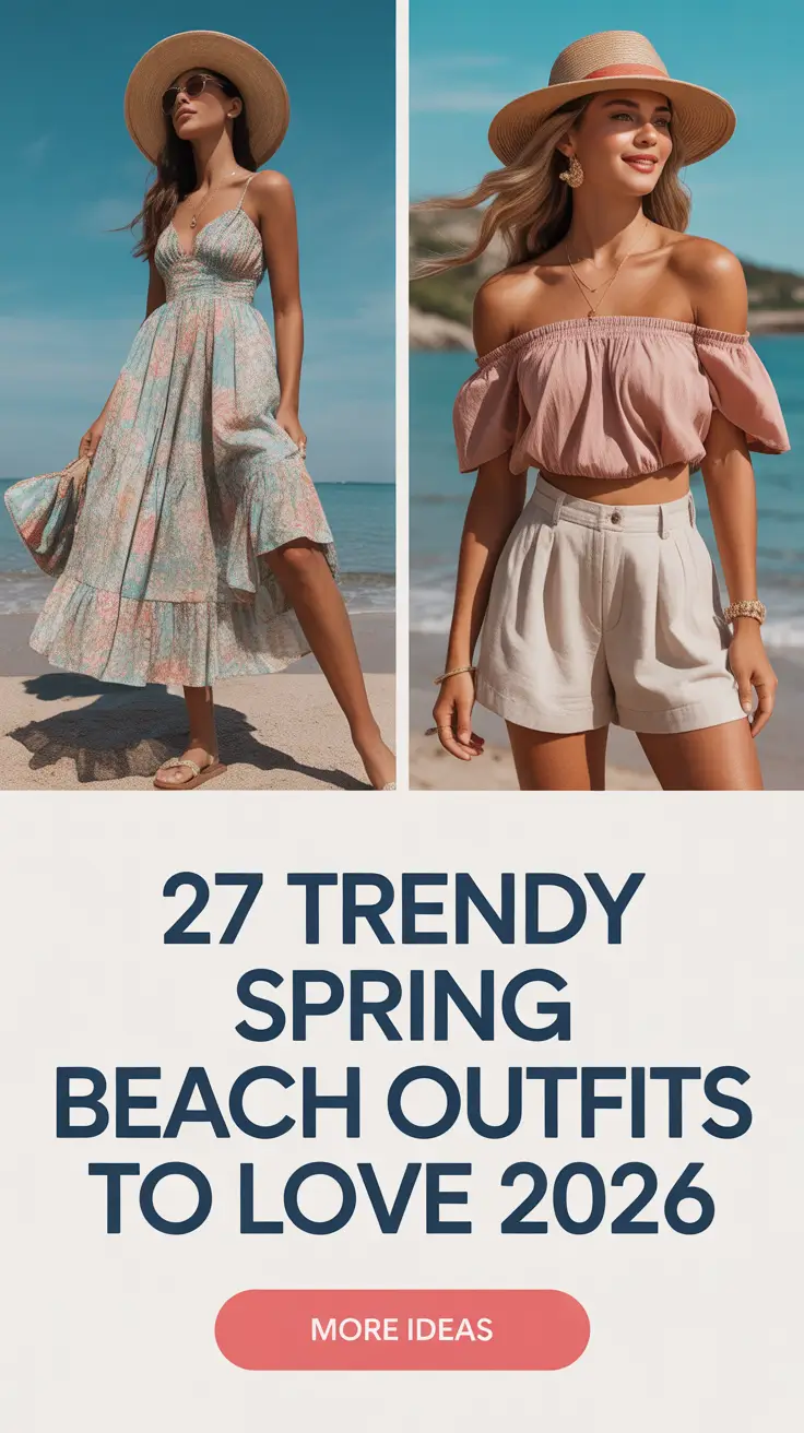 Trendy Spring Beach Outfits To Love 2026