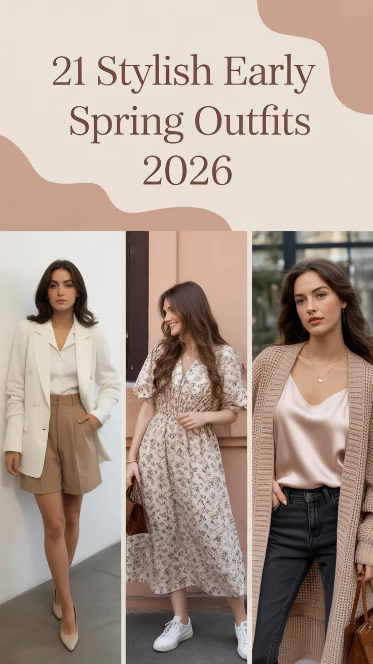 Stylish Early Spring Outfits 2026 That Feel Fresh Even in Late Winter