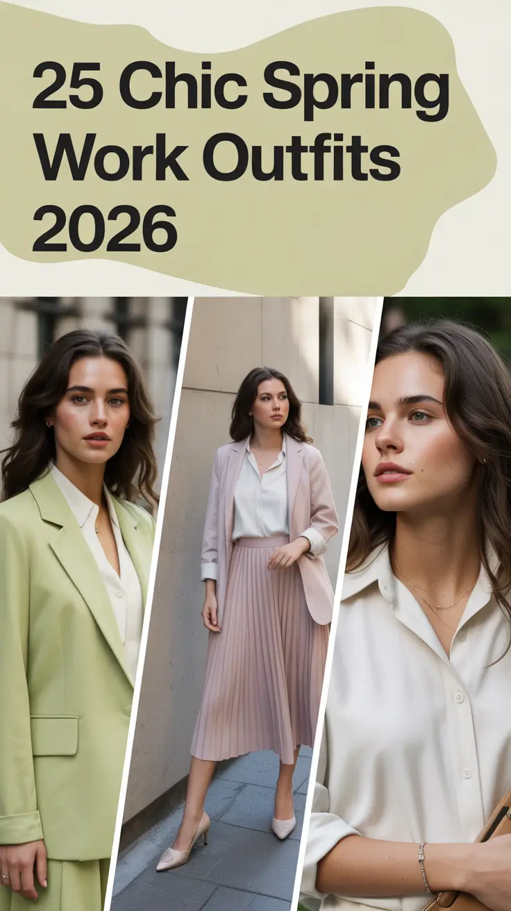 Chic Spring Work Outfits 2026 for Women Who Want Office Chic Business Casual Looks
