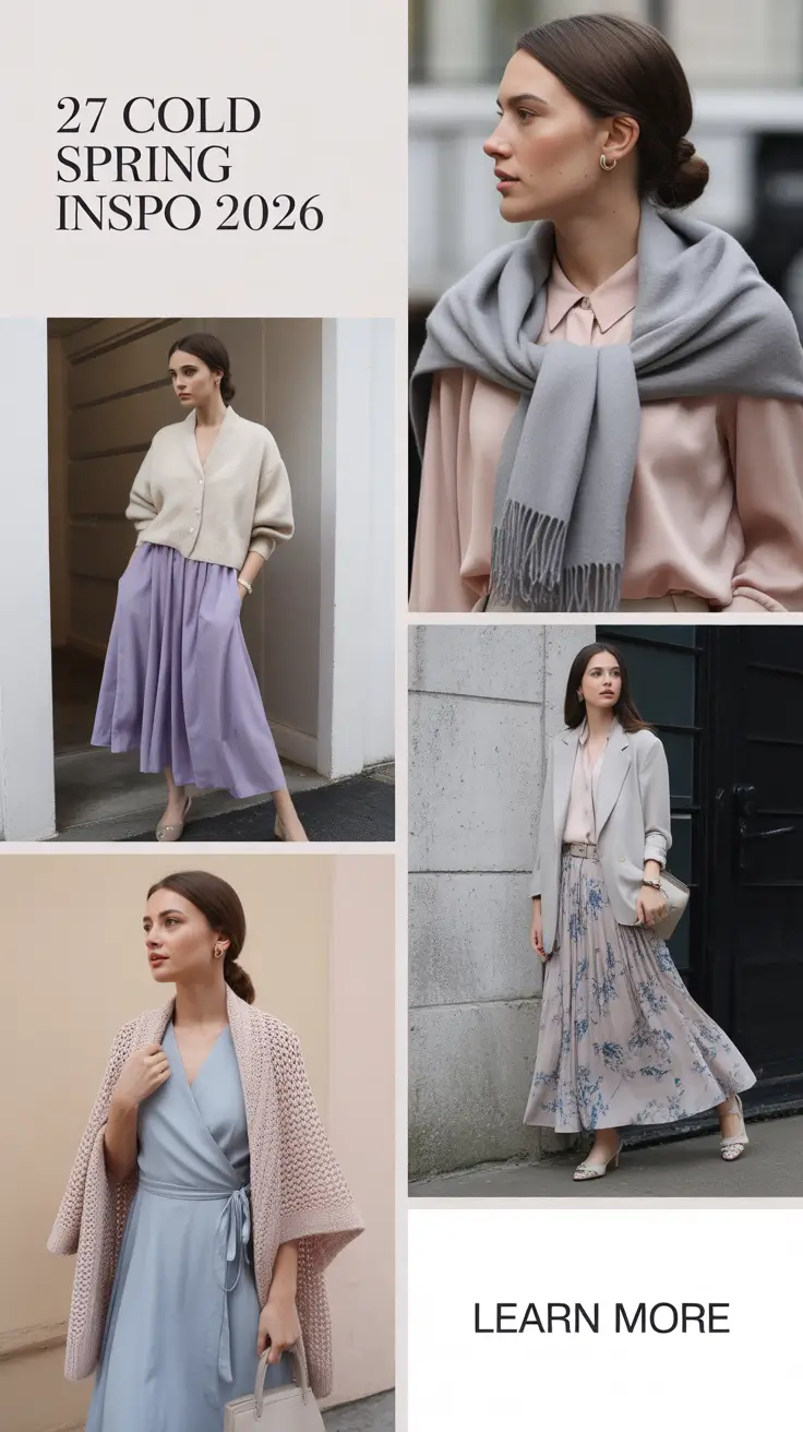 Cold Spring Outfit Inspo 2026 - Casual, Cute, and Aesthetic Looks for Every Day