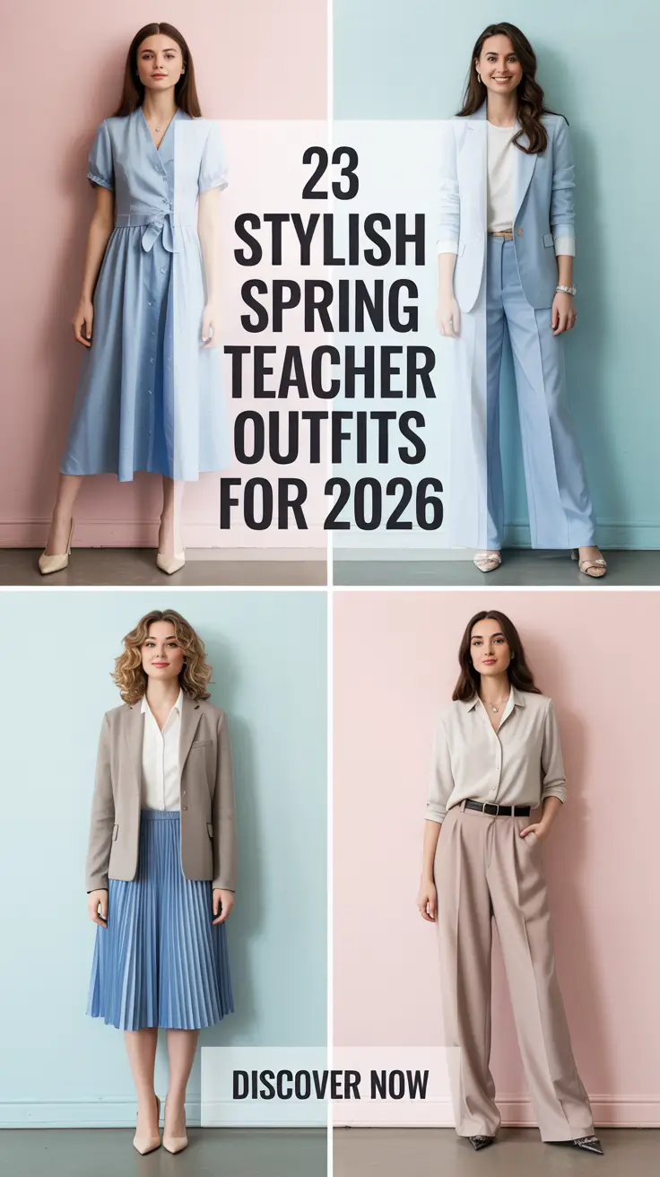 Stylish Spring Teacher Outfits For 2026 - Casual, Cute and Comfy Classroom Looks