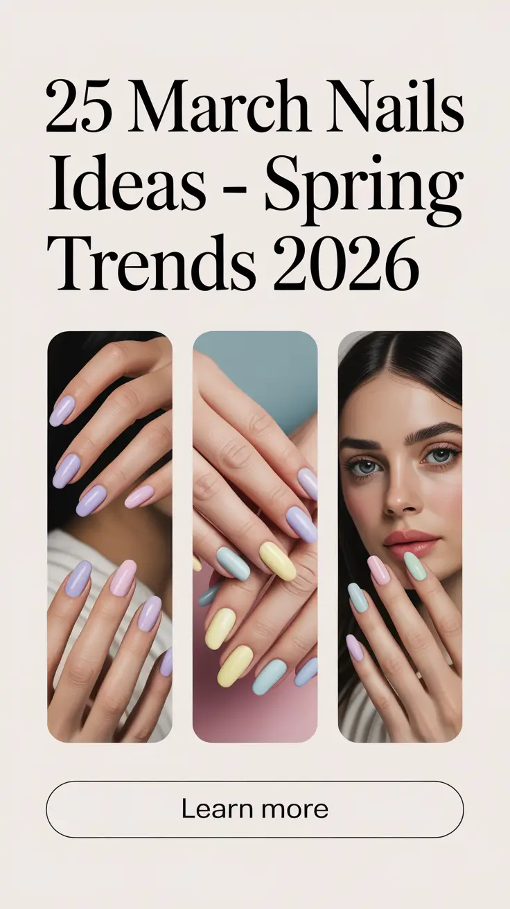 March Nails Ideas - Spring Trends 2026 Simple Spring Manicure