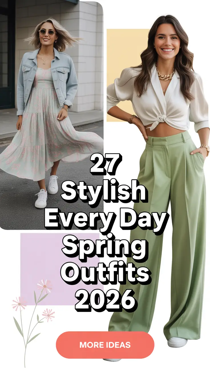Stylish Every Day Spring Outfits 2026 for Women