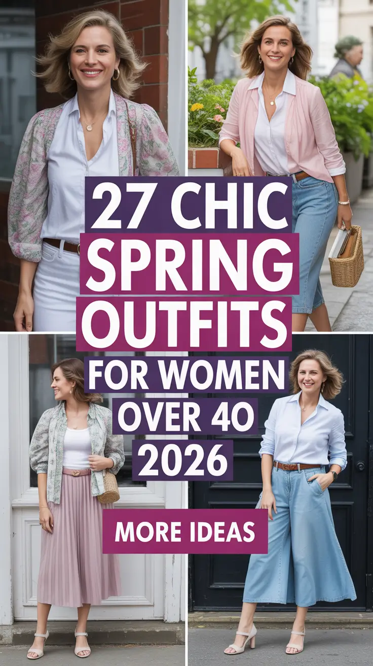 Chic Spring Outfits For Women Over 40 2026 That Feel Modern