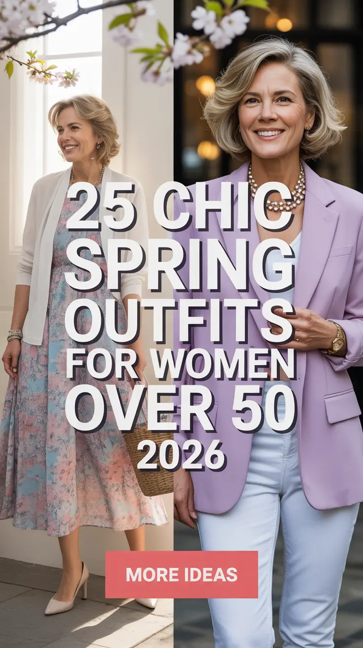 Chic Spring Outfits For Women Over 50 2026 That Feel Modern, Classy, and Effortlessly Stylish