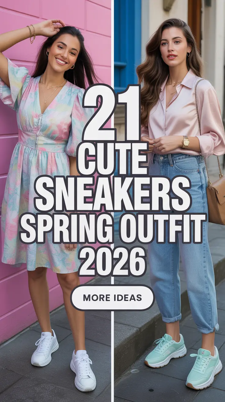 Cute Sneakers Spring Outfit 2026 for Women Who Want Easy Style