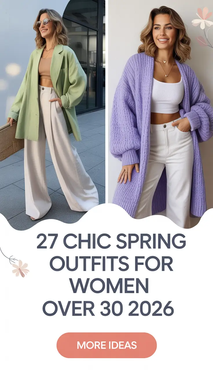 Chic Spring Outfits For Women Over 30 2026 That Feel Modern, Classy, and Effortlessly Cool