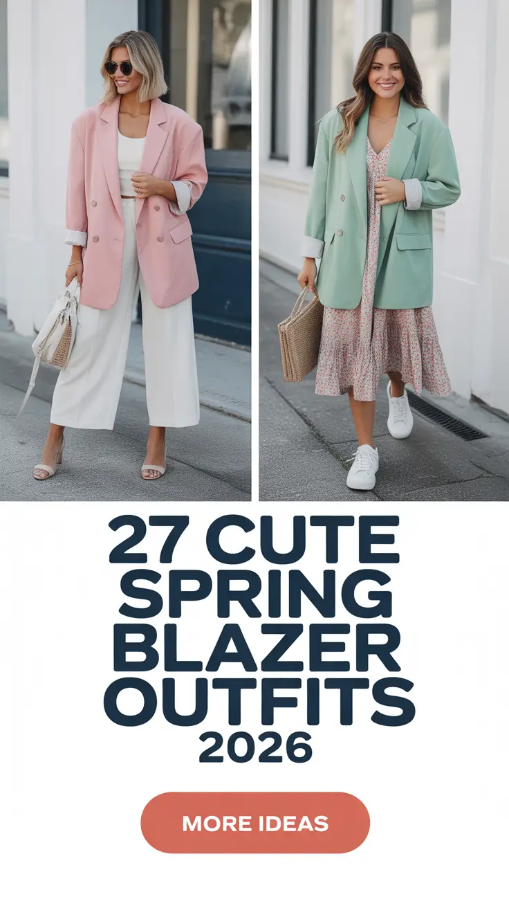 Cute Spring Blazer Outfits 2026 You’ll Want to Wear Everywhere