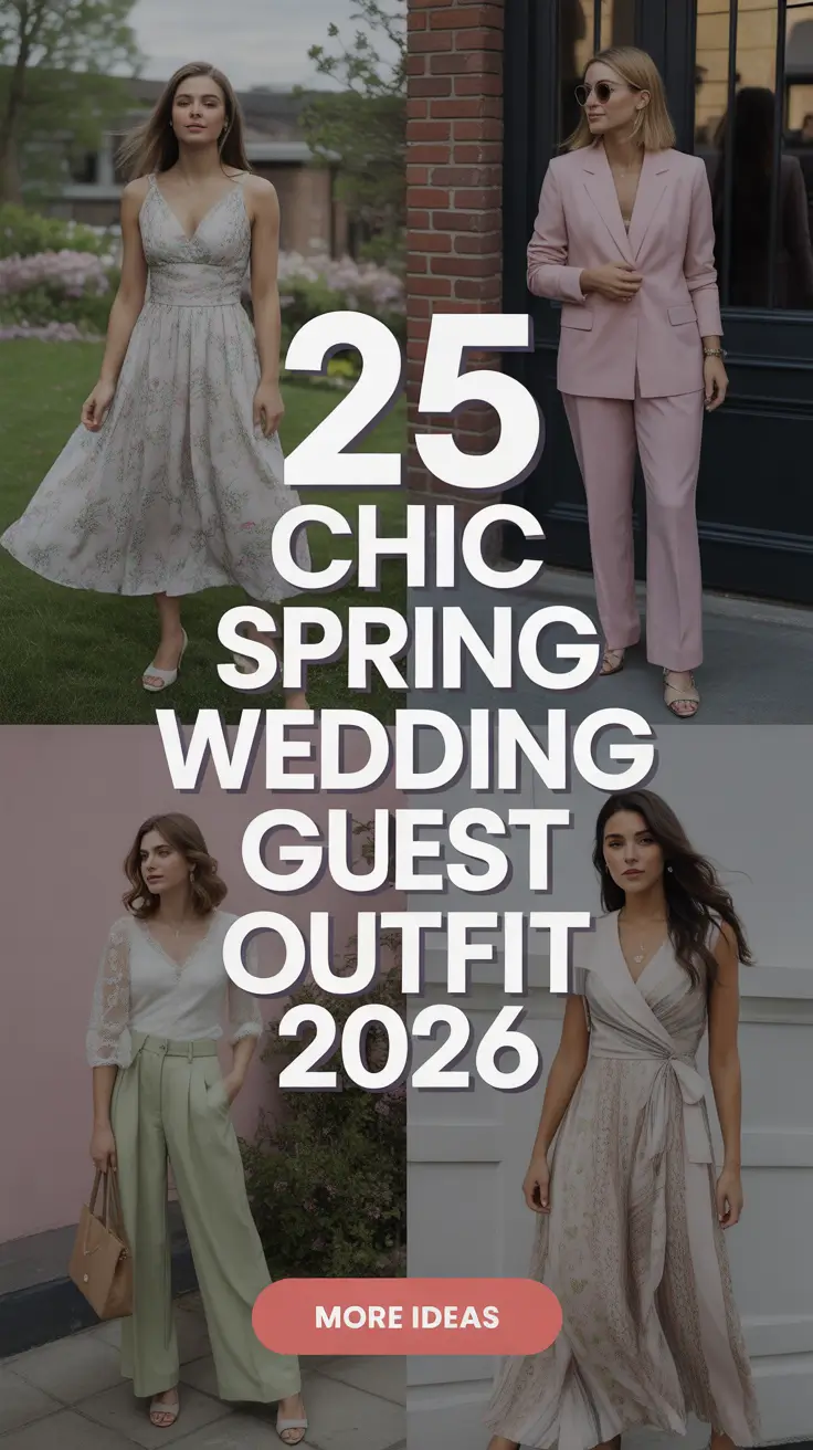 Chic Spring Wedding Guest Outfit 2026 - Classy Outfit Ideas for Every Dress Code