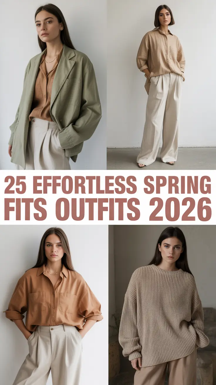 Effortless Spring Fits Outfits 2026 That Look Chic Without Trying