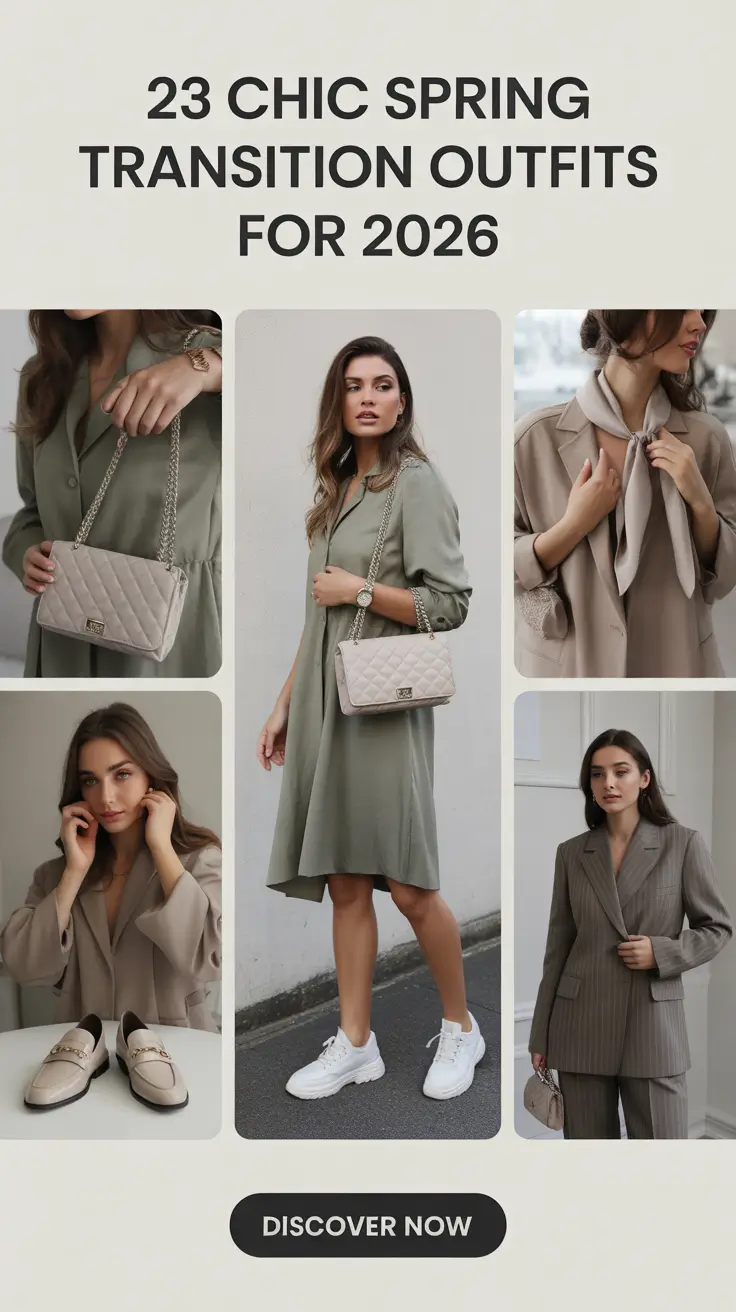Chic Spring Transition Outfits For 2026 That Make Cold Mornings and Sunny Afternoons Look Effortless