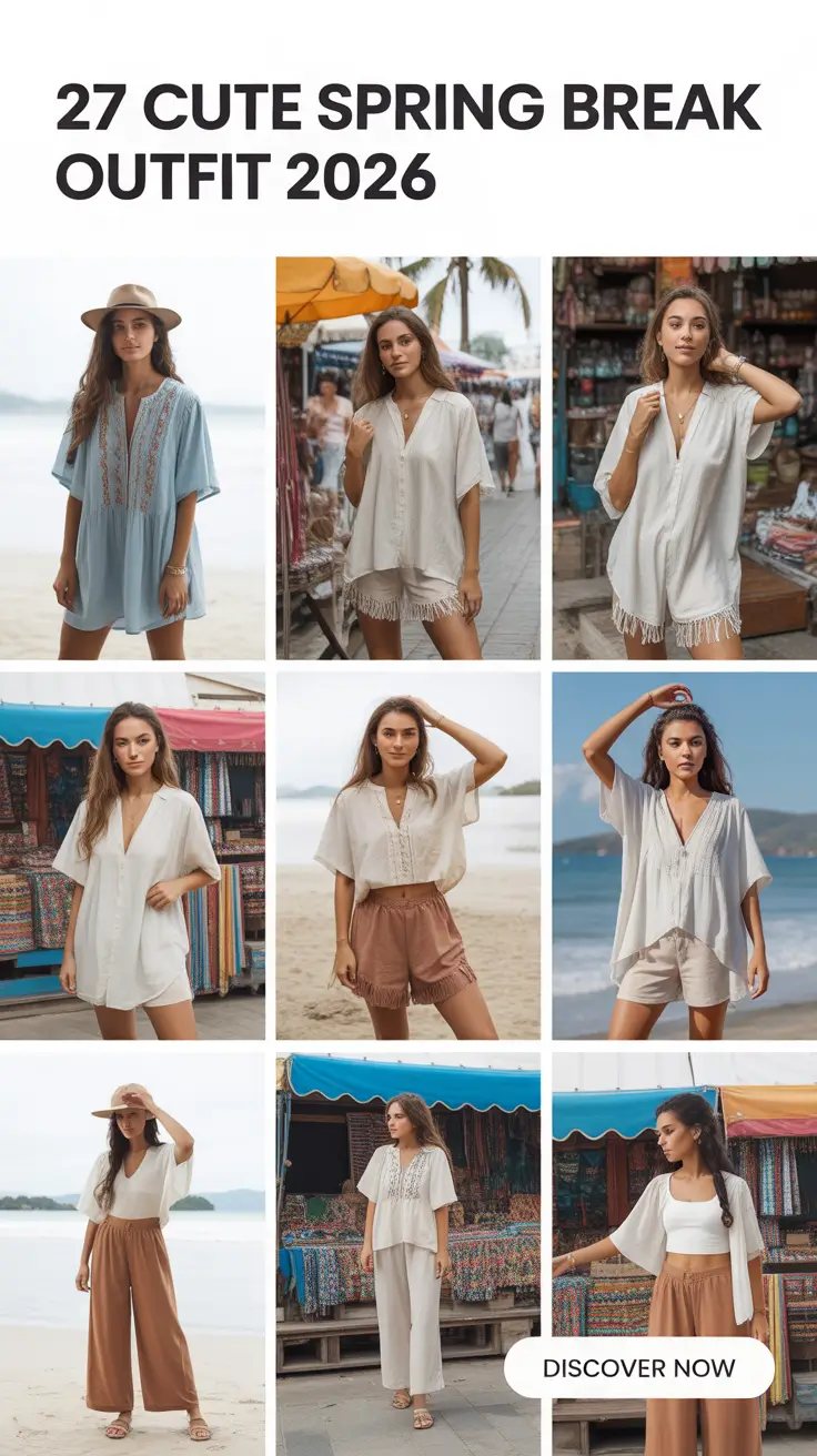 Cute Spring Break Outfit 2026 Ideas for Beach Trips and City Getaways