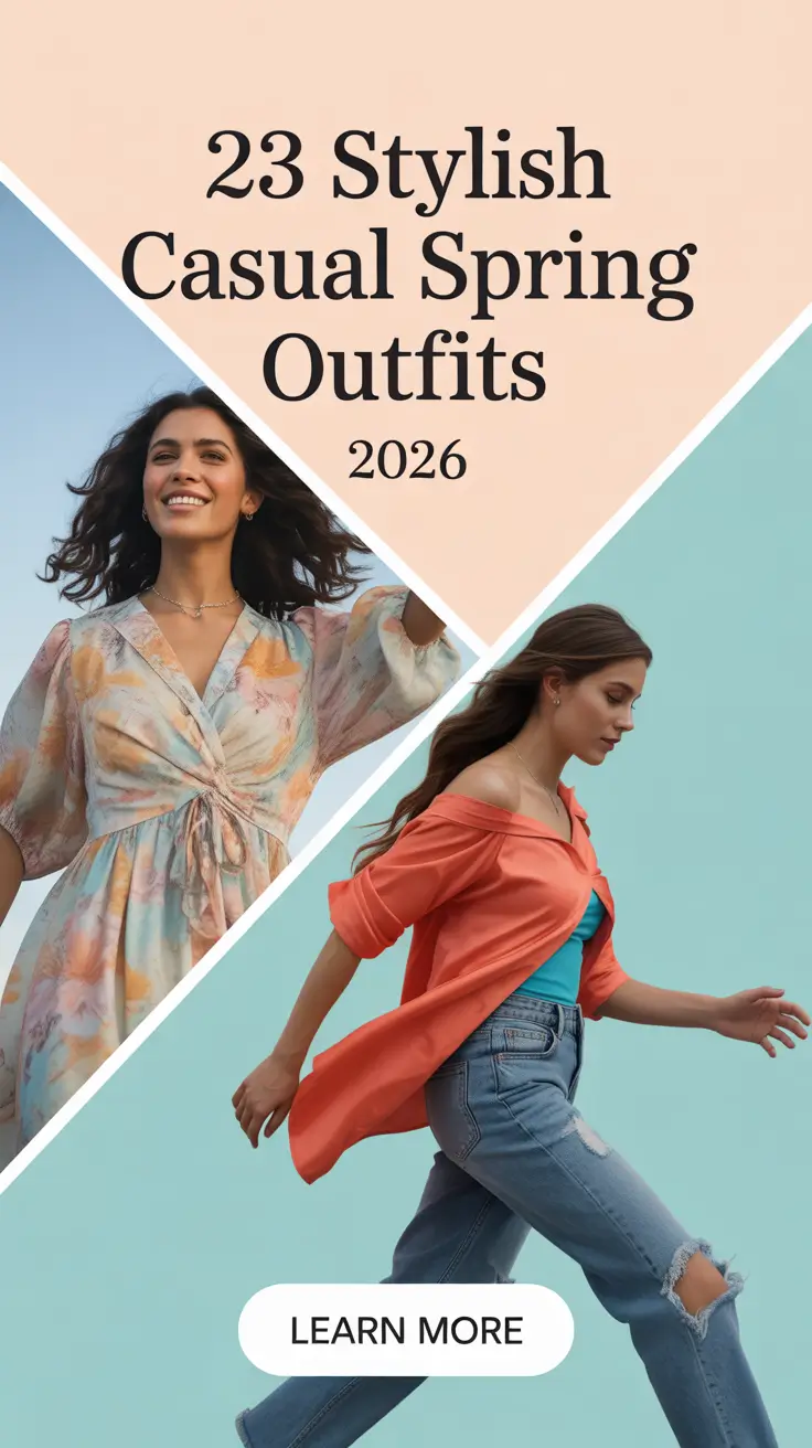 Stylish Casual Spring Outfits 2026 for Women Who Want Cute Comfy Chic Looks
