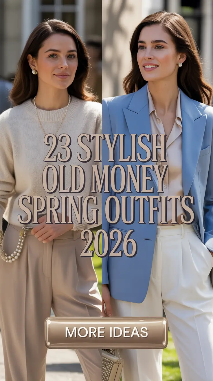 Stylish Old Money Spring Outfits 2026 That Look Expensive Without Trying
