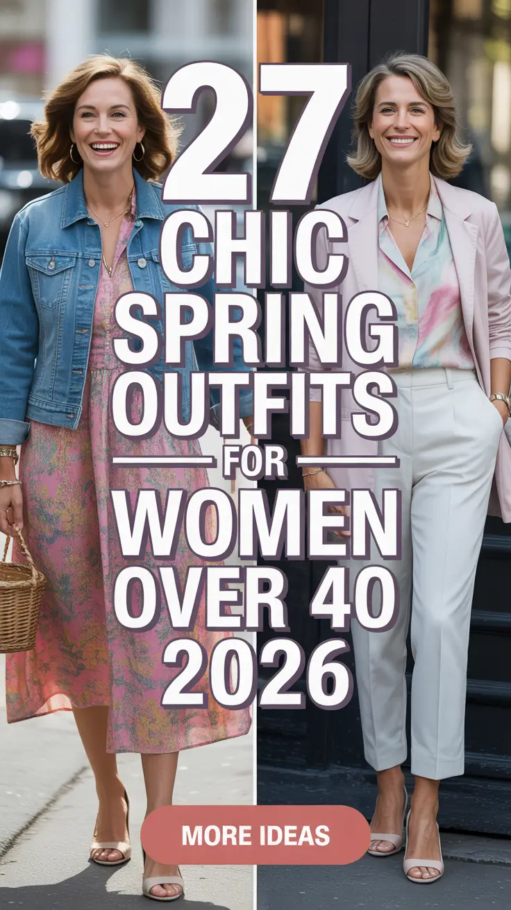 Chic Spring Outfits For Women Over 40 2026 That Feel Modern