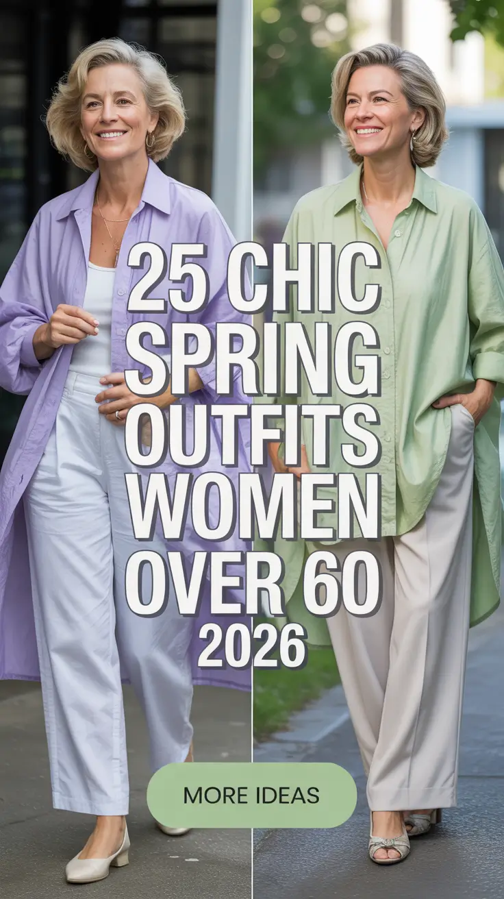 Chic Spring Outfits For Women Over 60 2026 That Feel Modern, Classy, and Effortless
