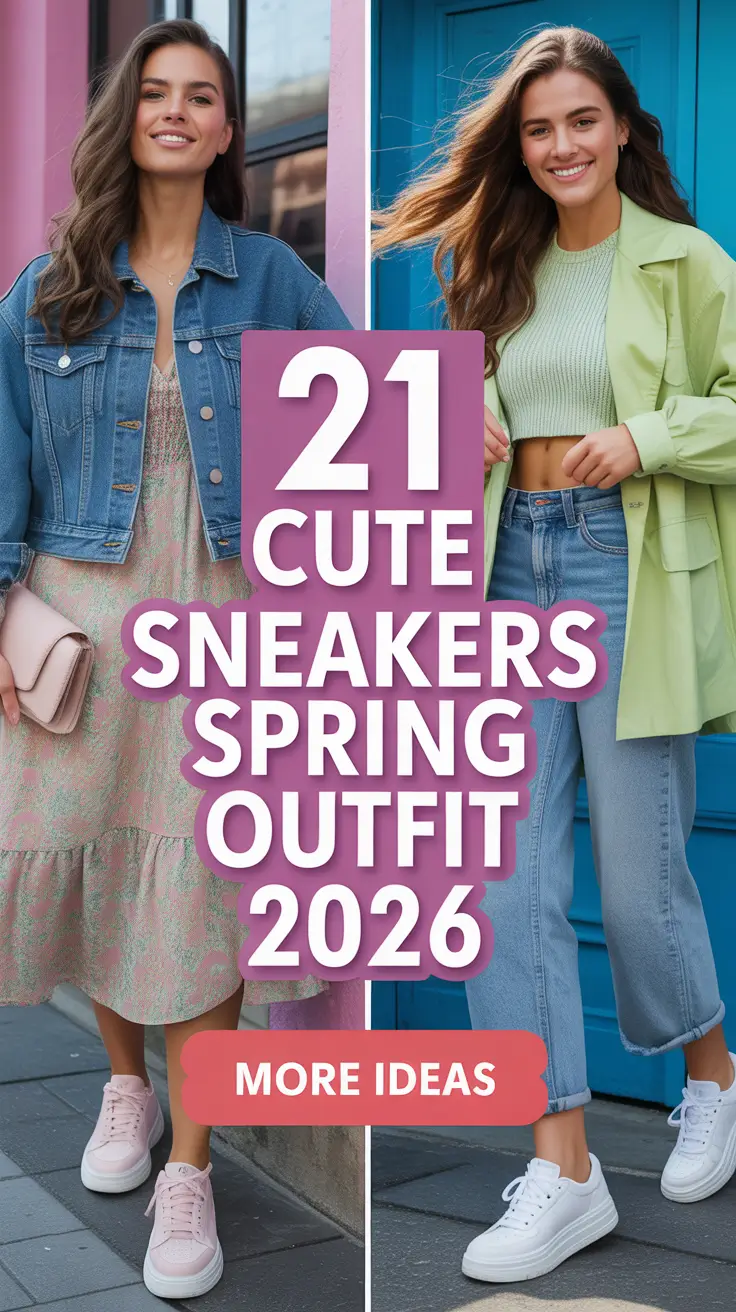 Cute Sneakers Spring Outfit 2026 for Women Who Want Easy Style