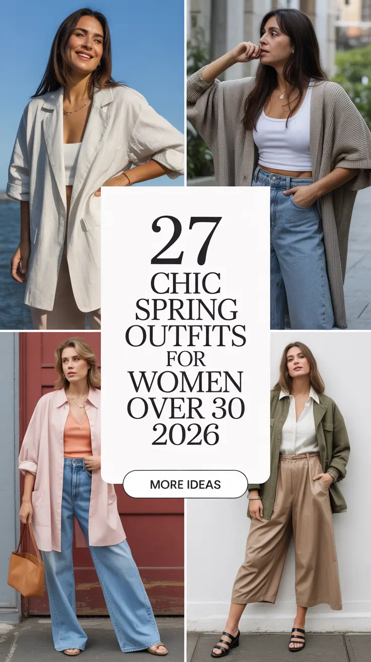 Chic Spring Outfits For Women Over 30 2026 That Feel Modern, Classy, and Effortlessly Cool