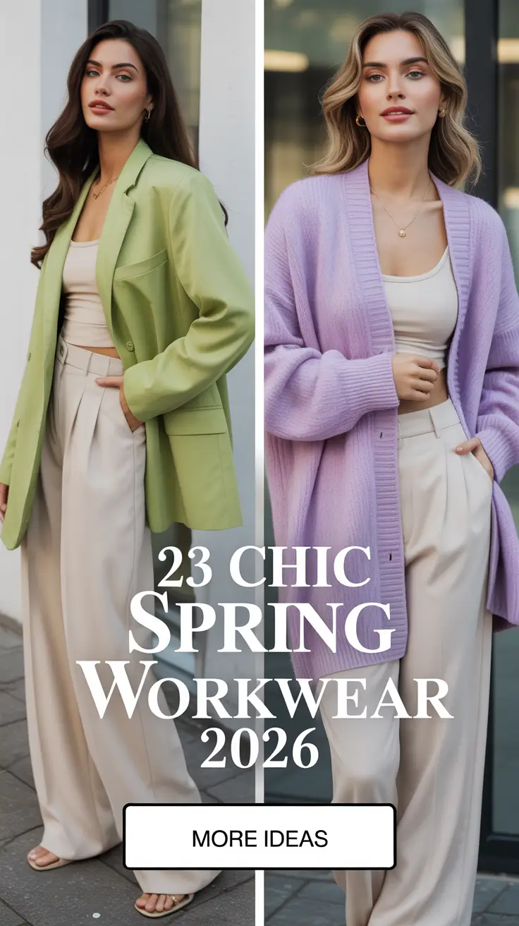 Chic Spring Workwear 2026 Ideas for Business Casual Women