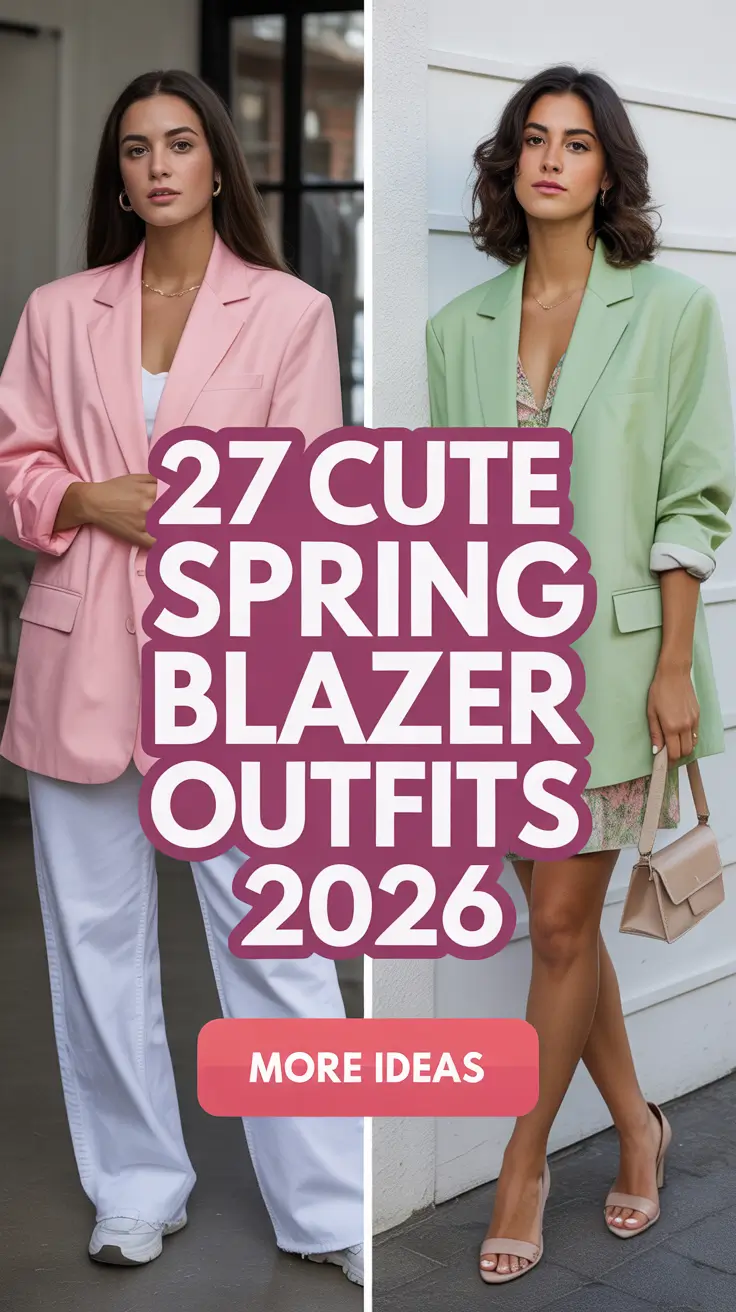 Cute Spring Blazer Outfits 2026 You’ll Want to Wear Everywhere