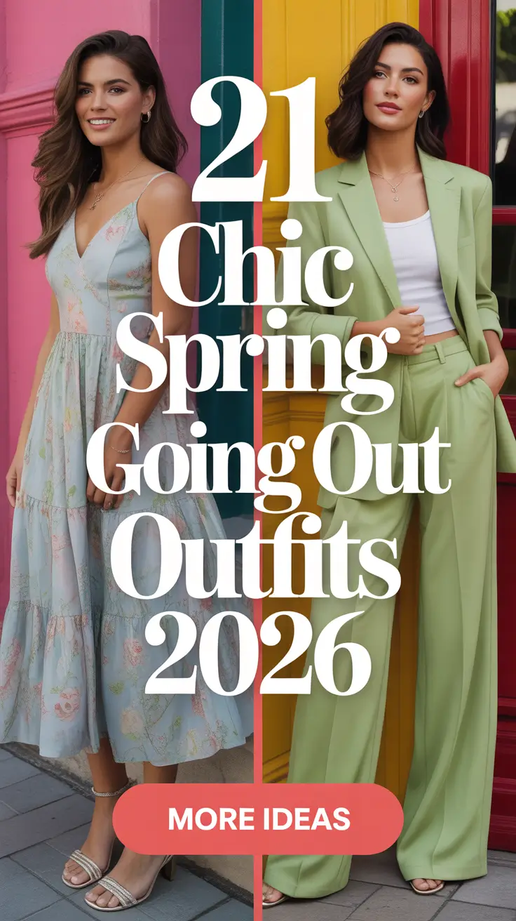 Chic Spring Going Out Outfits 2026 for Night Plans and Cool Evenings