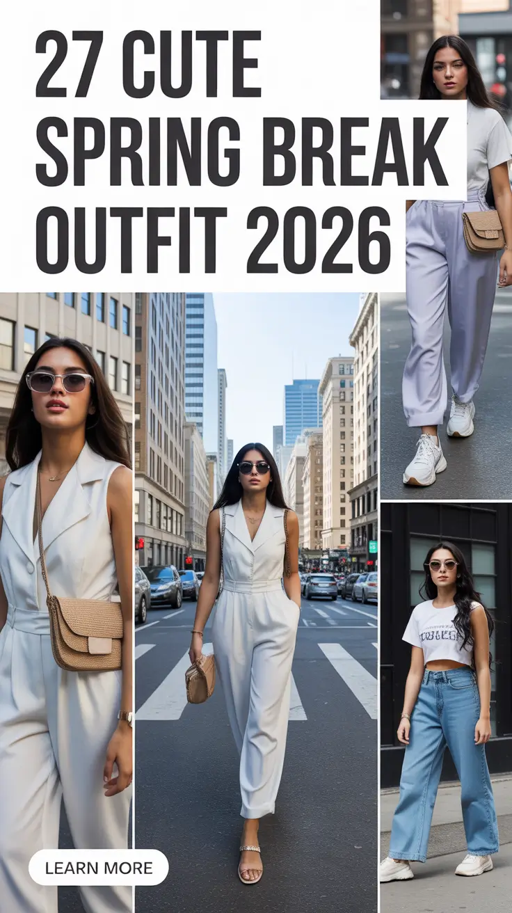 Cute Spring Break Outfit 2026 Ideas for Beach Trips and City Getaways