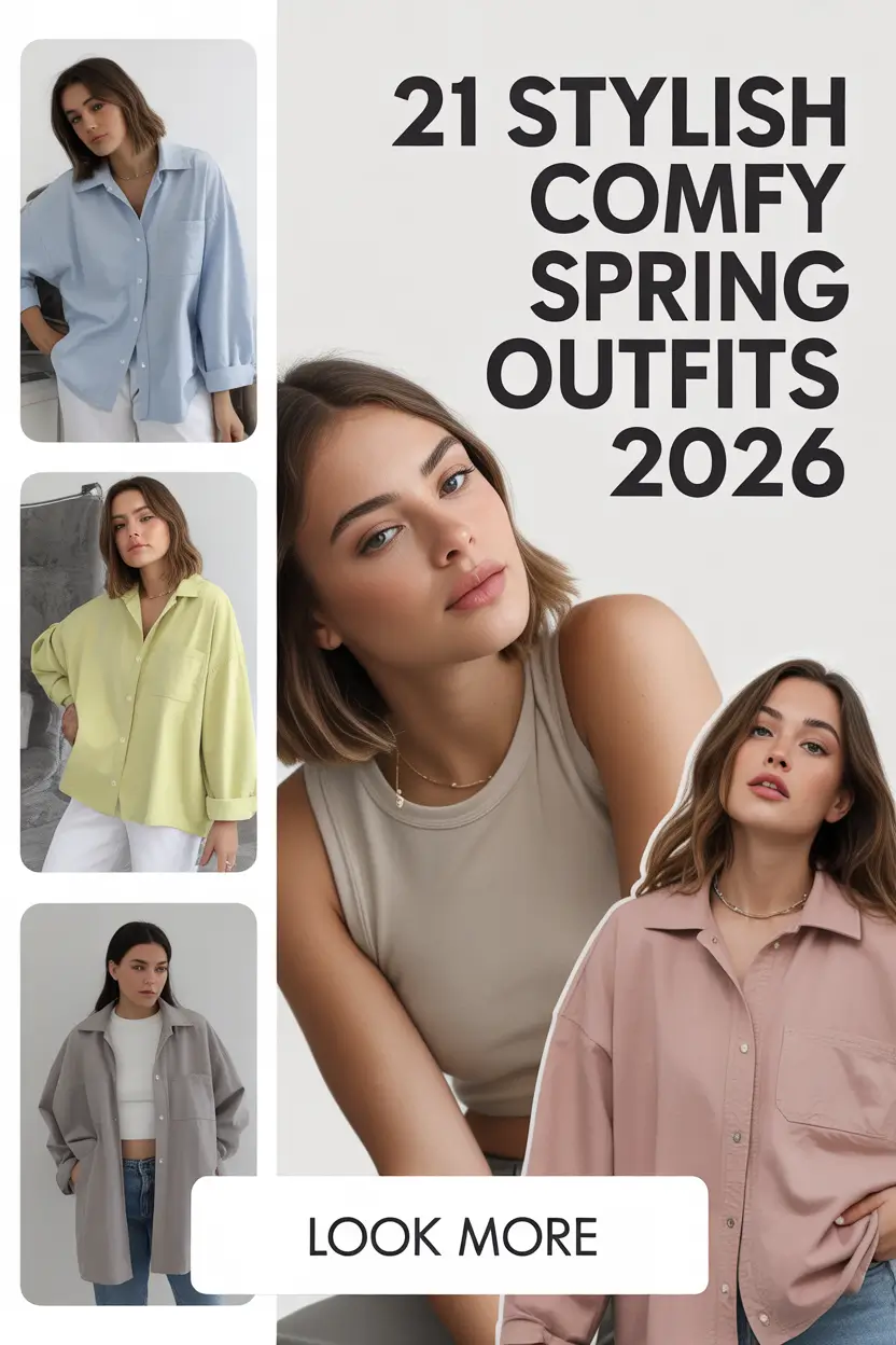 Stylish Comfy Spring Outfits 2026 for Women - Cute Casual Looks and Easy Inspo