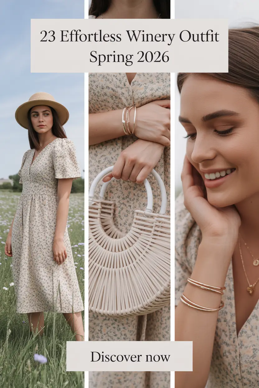 Effortless Winery Outfit Spring 2026 - Chic Casual Looks for Napa and Sonoma