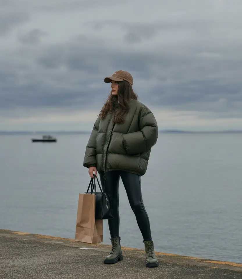 airport spring outfits 2026 Modern Puffers for Transitional Weather