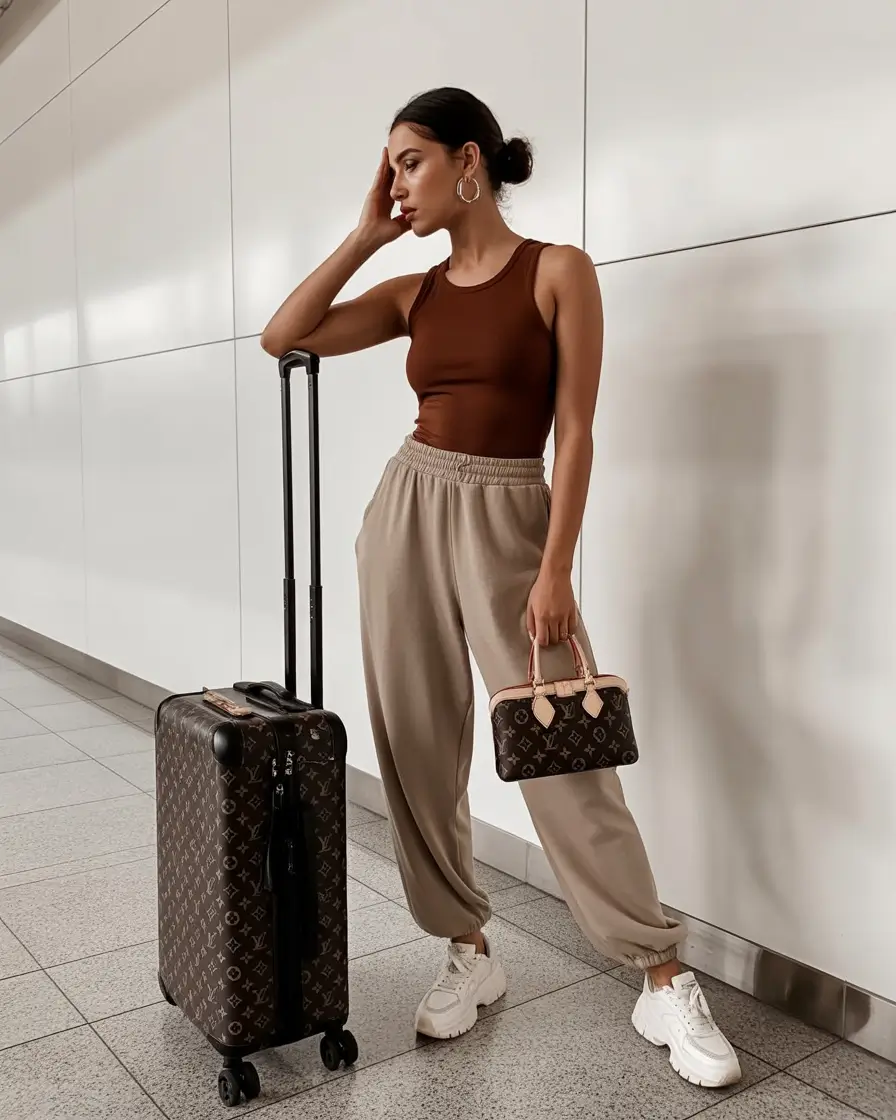 airport spring outfits 2026 Soft Neutrals With Elevated Comfort