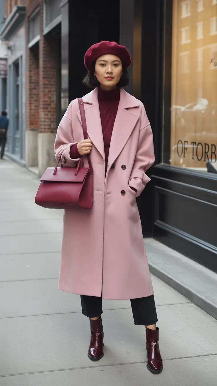 spring business casual outfits 2026 Parisian Pink with a Modern Edge