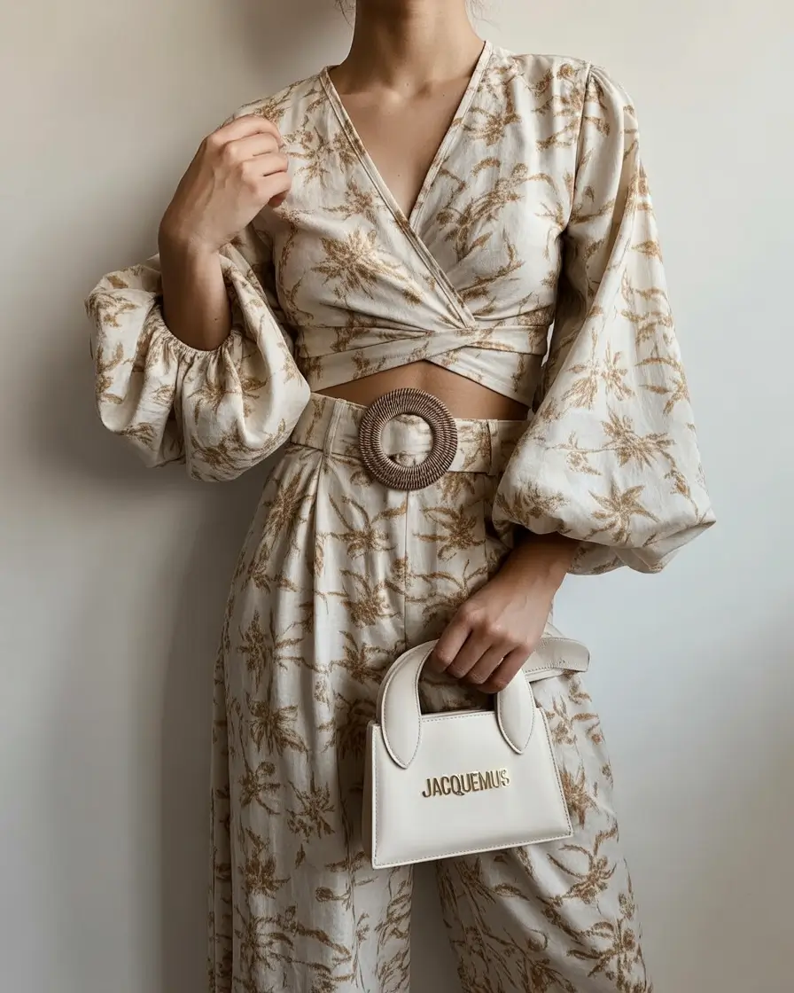 spring date night outfit 2026 Soft Prints with Relaxed Elegance