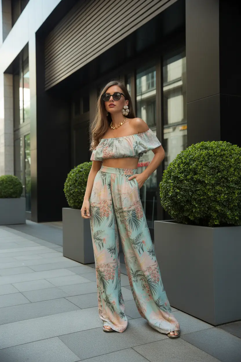 spring date night outfit 2026 Modern Florals for an Urban Evening