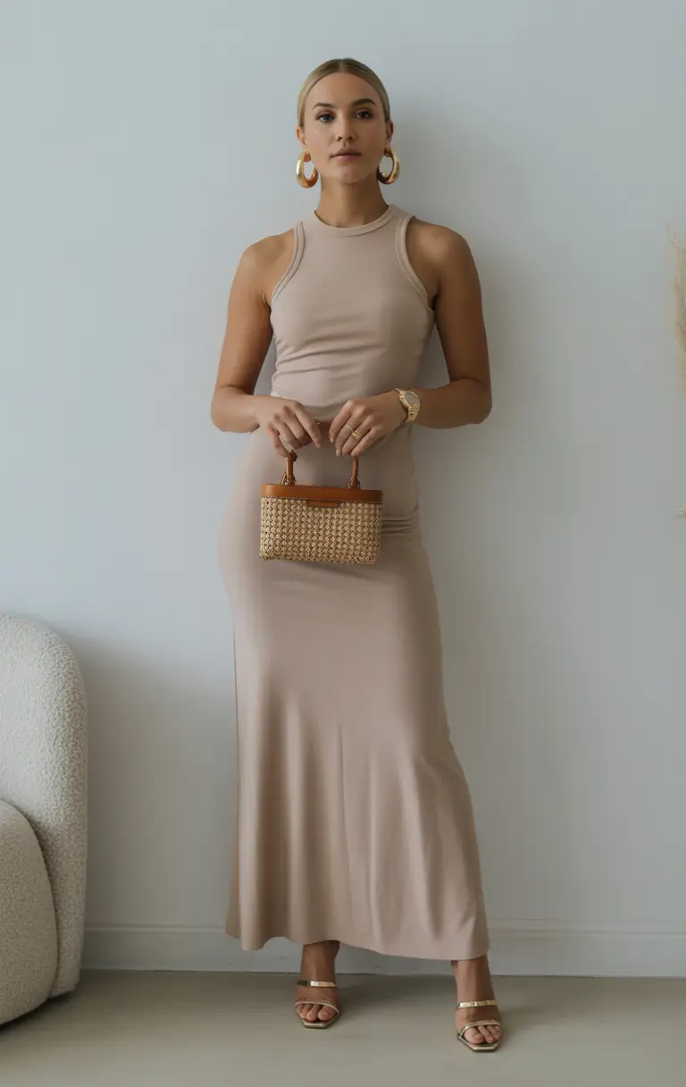 spring date night outfit 2026 Neutral Slip Energy for a Calm Romantic Night