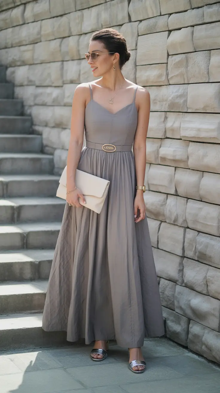 spring date night outfit 2026 Muted Gray for a Relaxed Yet Dressy Moment