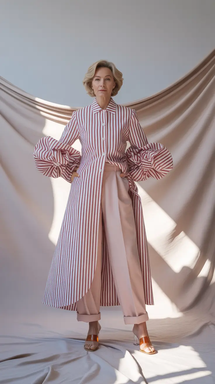 Spring Dressing Over 50 2026 Striped Tailored Look