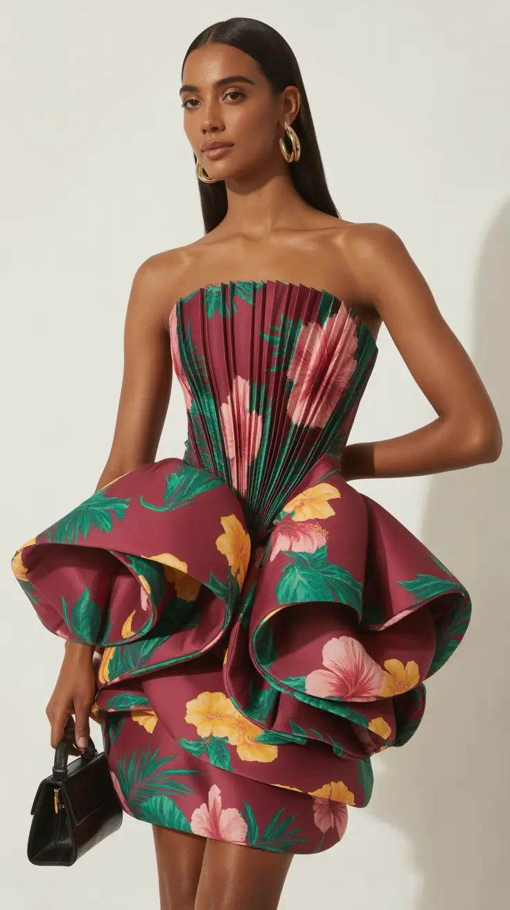 spring outfits black women 2026 Floral Sculpture With a Modern Edge