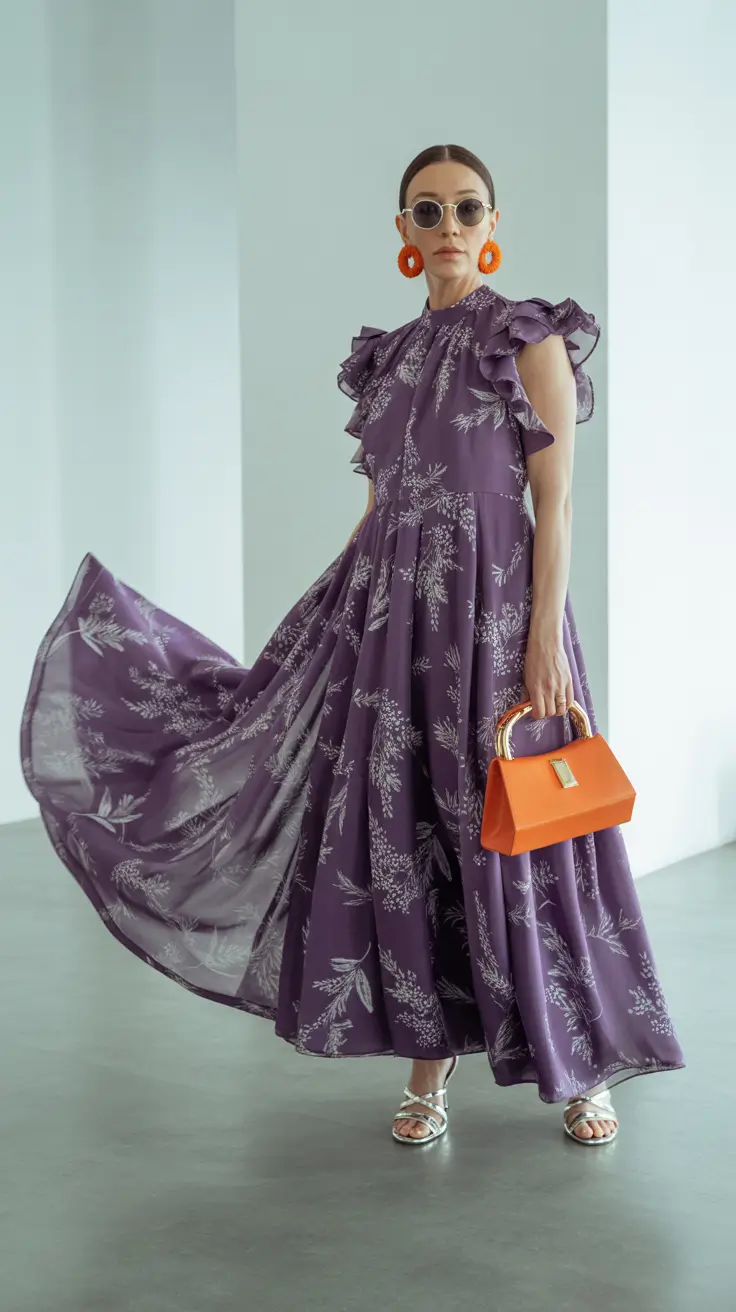 Spring Outfits for Women Over 40 2026 Soft Drama Dress