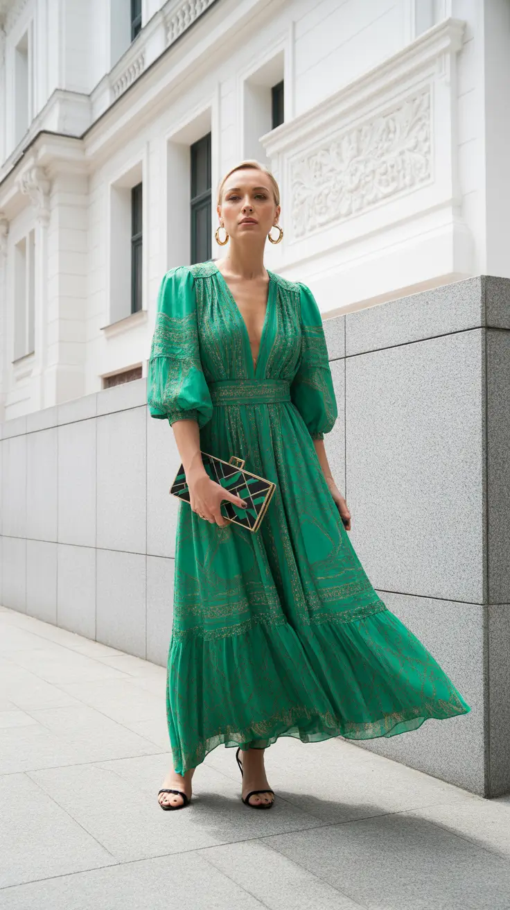 Spring Outfits for Women Over 40 2026 Green Elegance