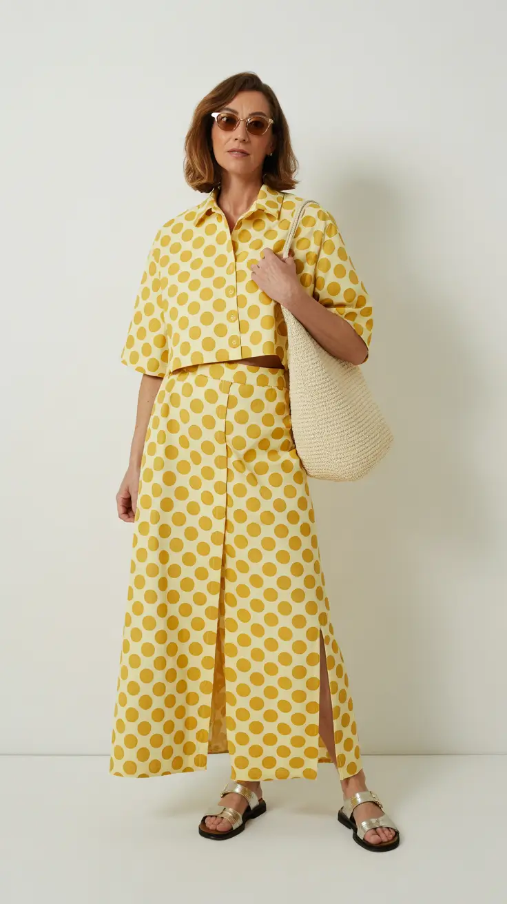 Spring Outfits for Women Over 50 Polka Dots