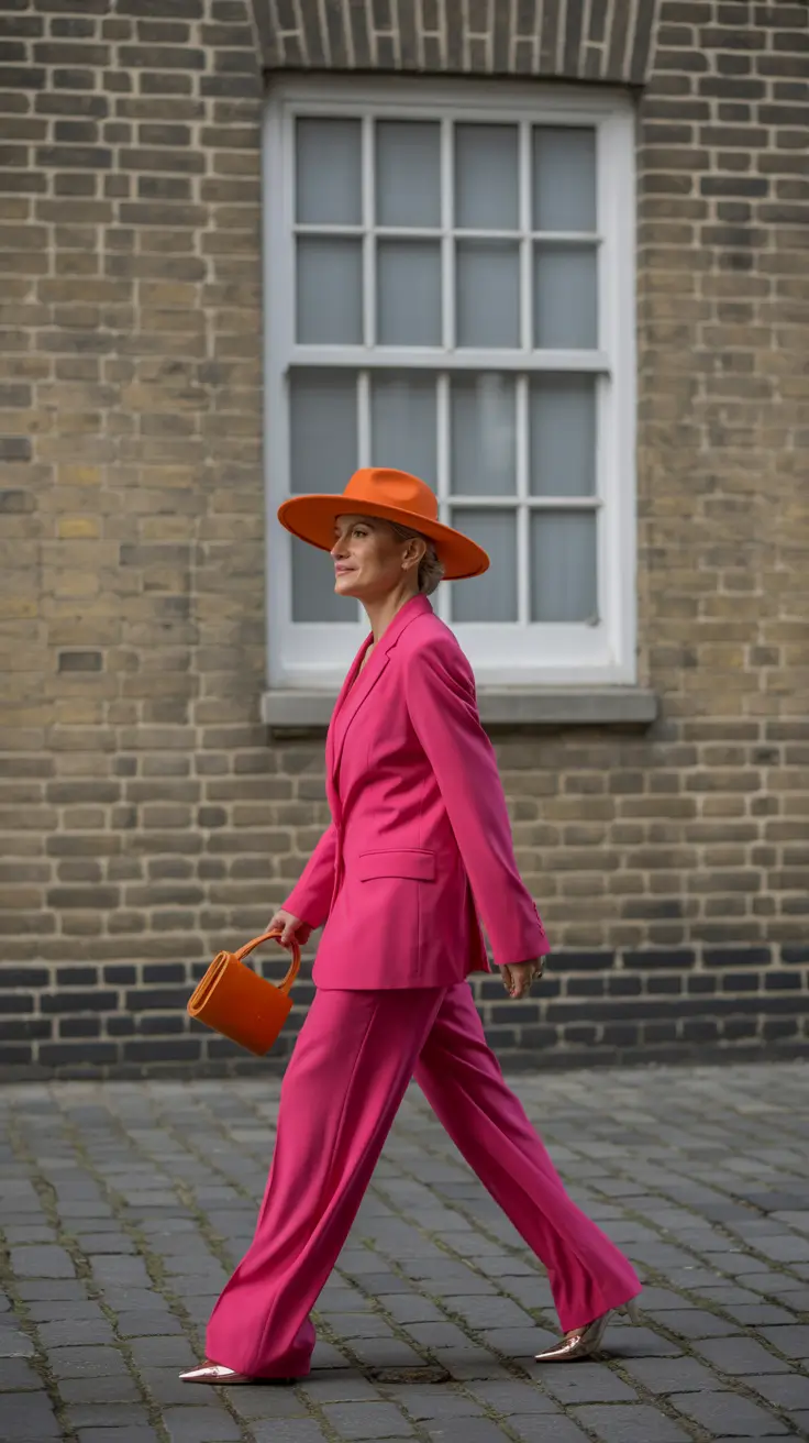 Spring Outfits for Women Over 60 Statement Suit