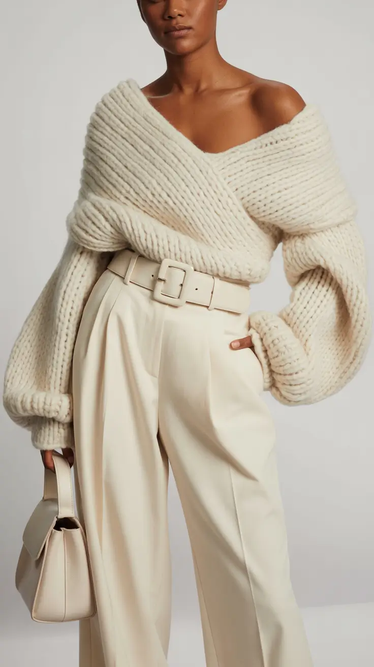 spring transition outfits 2026 Cozy Knits With Relaxed Structure