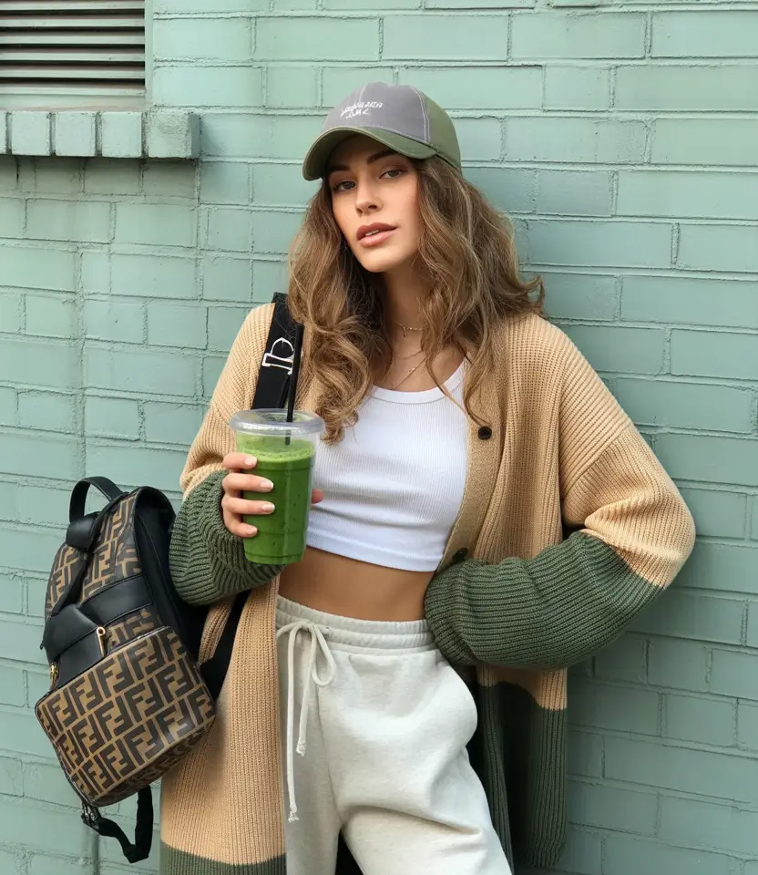 Spring travel outfits 2026 Cool Girl Cardigan for Airport to City