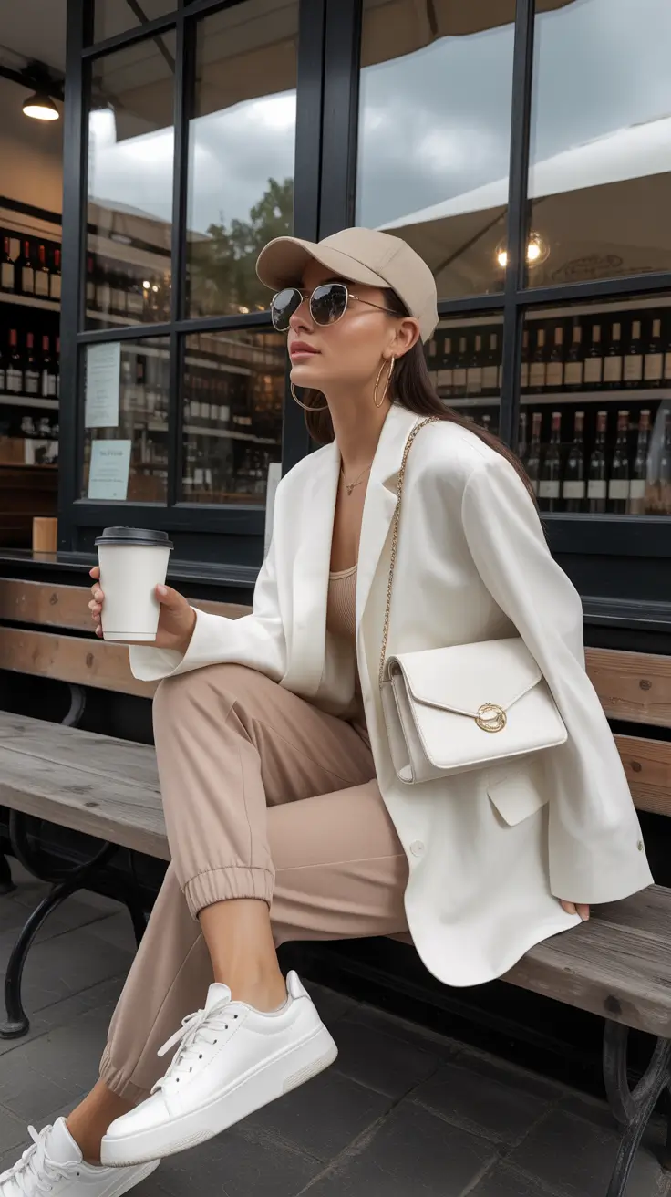 Spring travel outfits 2026 Neutral Casual Look