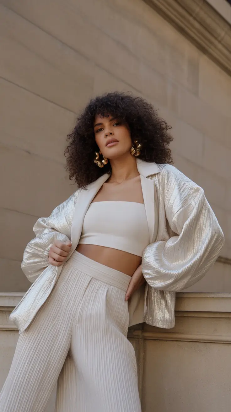 Spring Wardrobe 2026 Light Metallic Layers for Modern Spring Evenings